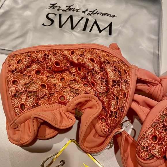 FOR LOVE & LEMONS Alicante Lace Bandeau Bikini Top - Picture 11 of 12